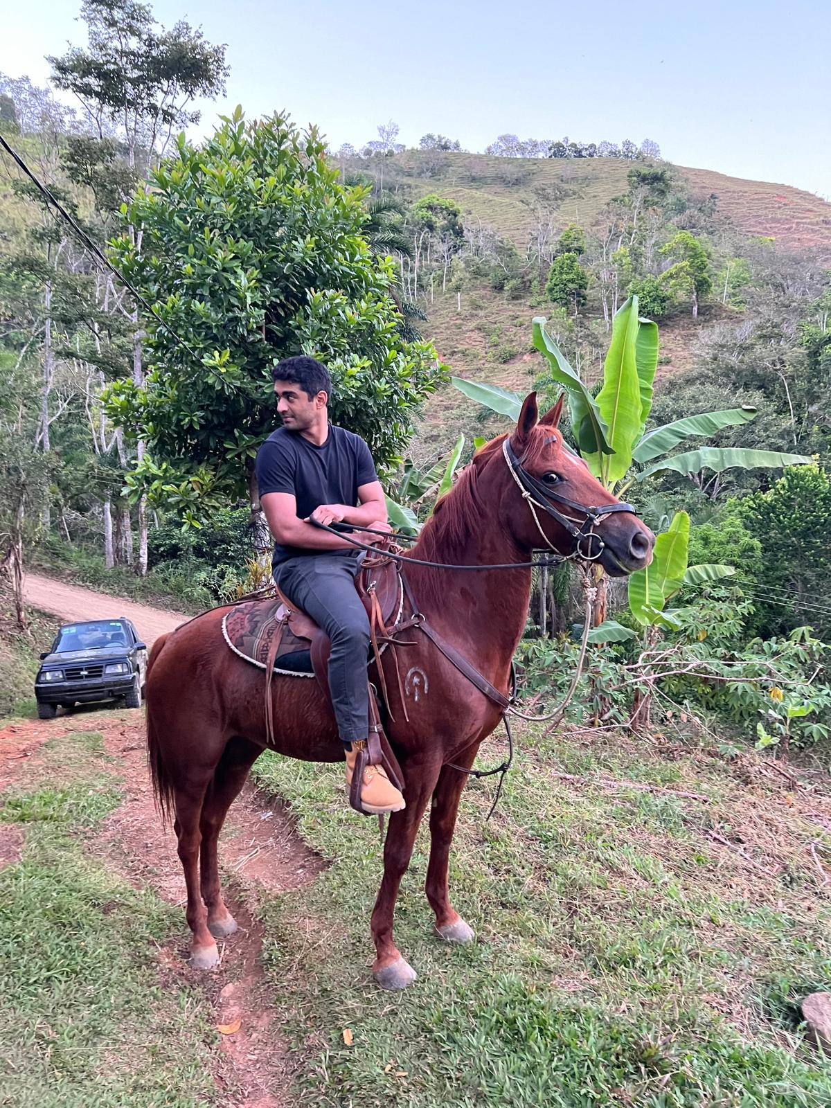 Horseback ride through the hills near Hacienda La Palma
